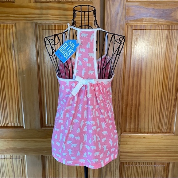 LBH by Hatley Tween Fuchsia Bears Tank Top Pink Size 12 - Picture 4 of 14